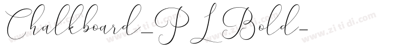 Chalkboard_PL Bold字体转换